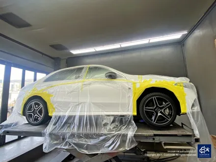 벤츠 A35 AMG 블랙유광 휠도색 + 레드 캘리퍼 도색 / 용인 처인구