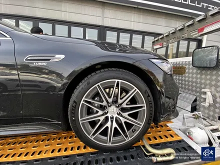 벤츠 GT43 AMG 블랙유광 휠도색 + 옐로우 캘리퍼 도색 / 용인 처인구