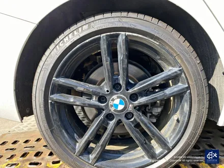 BMW 118d 703M 휠수리 후 블랙유광 휠도색 + 블루 캘리퍼 도색 / 용인 처인구