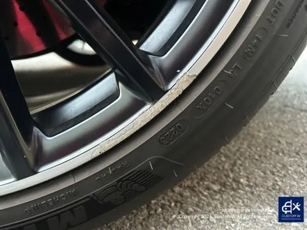 벤츠 GT43 AMG 무광 투톤 / 사틴 블랙 투톤 휠 상처 수리 후, 휠 복원 도색 / 용인 처인구