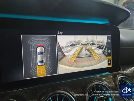 CLS300d 어라운드뷰 순정 360카메라 , 전방 범퍼 사고로인한 판금도색. / 용인 처인구