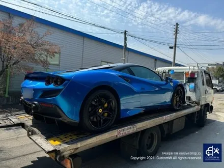 확 달라진 느낌_! 페라리 F8 트리뷰토 로즈 골드 휠 도색 / Ferrari F8 tributo 각도에 따라 달라 보이는 매력적인 컬러! 사진으로 실물표현 불가. 실물 승부 컬러 / 용인 처인구