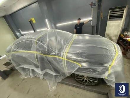 벤츠 C63AMG 하이그로시 블랙(검정 유광) 휠도색 + 레드 캘리퍼 도색 / 용인 처인구