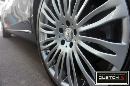 벤츠 W222 S500 마이바흐 20인치 휠상처 수리후, 고스트 크롬 휠도색. 커스텀W / 용인 처인구