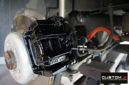 BMW F10 530D 437M 고스트 크롬 휠도색 블랙 캘리퍼 도색. / 용인 처인구