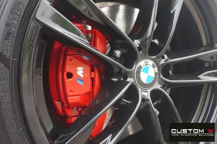 BMW 640D 휠 상처 수리 후, 블랙유광 휠도색, 캘리퍼 도색. / 용인 처인구