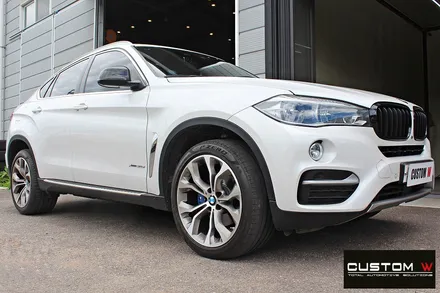 BMW X6 30d 다이아몬드 컷팅 휠복원 + 블루 캘리퍼 도색 / 용인 처인구
