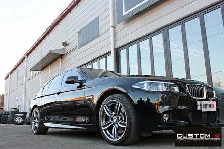 BMW 530d 휠 상처 수리 후 고스트 크롬 휠도색 / 용인 처인구