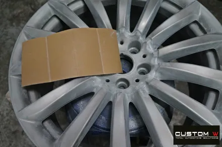 BMW G12 730Ld 휠 상처 수리 후 실버 휠복원 / 용인 처인구