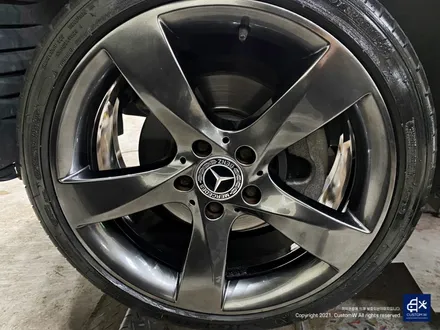 벤츠 C220d 휠수리 후 고스트 크롬 휠도색 / 용인 처인구
