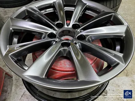 BMW F10 520i 17인치 휠수리 후 고스트 크롬 휠도색 / 용인 처인구