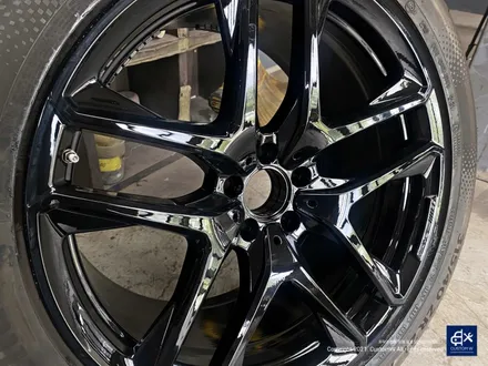 벤츠 GLE53 AMG 쿠페 블랙유광 휠도색 + 레드 캘리퍼 도색 / 용인 처인구