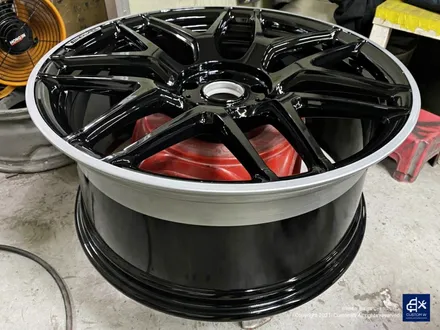 벤츠 G63 AMG G바겐 22인치 블랙 실버 투톤 유광 휠도색 / 용인 처인구