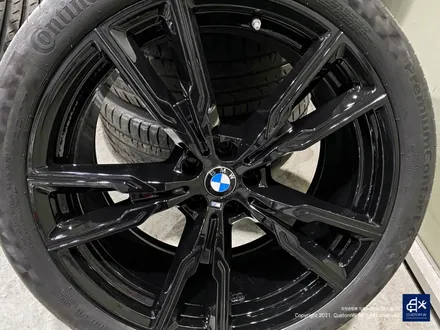 BMW X6 M50d 747M 22인치 블랙유광 휠도색 + 애시드 그린 캘리퍼 도색 / 용인 처인구