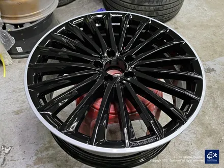 벤츠 CLS450 휠수리 후 블랙 실버 투톤 유광 휠도색 / 용인 처인구