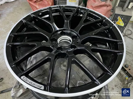 벤츠 C63 AMG 휠수리 후 투톤 유광 휠도색 / 용인 처인구