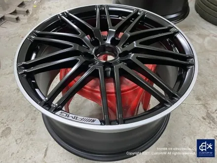 귀한 차량~! 벤츠 GTC AMG 무광 블랙 실버 투톤 휠 도색 작업으로 더욱 멋지게_! / 용인 처인구