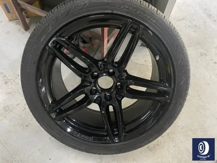 감동적인 후기글을 작성해 주신 고객분의 차량/ 벤츠 E220D 카브리올레 19인치(일명 AMG 별휠) 블랙 유광 휠도색 (feat. 보험 긴급 출동 서비스를 이용한 캐리어 카 입출고) / 용인 처인구