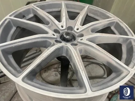 벤츠 S450 쿠페 사틴 (무광) 블랙 + 실버 투톤 휠도색 / 용인 처인구