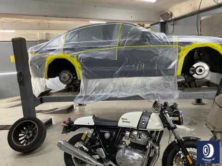 BMW G30 520i 럭셔리 블랙유광 휠도색 + 레드 캘리퍼 도색 / 용인 처인구