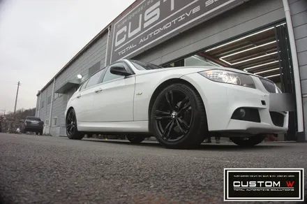 BMW 320D 441M  블랙유광 휠도색 작업 입니다.! 분당 용인 수입차 BMW 휠수리 휠도색 커스텀W / 용인 처인구