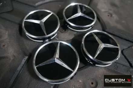 벤츠 C43AMG 블랙유광 휠도색, 카본 세라믹 골드 캘리퍼도색. 커스텀W. / 용인 처인구