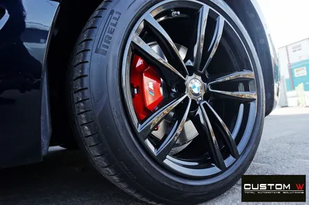 BMW 6GT 620d 블랙유광 휠 도색 + 레드 캘리퍼 도색 / 용인 처인구