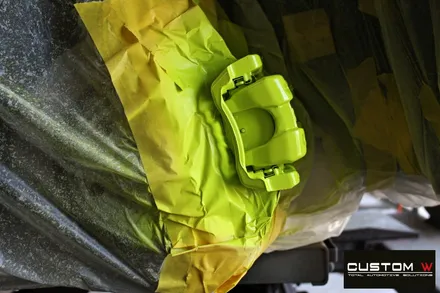 벤츠 20년 신형 CLA250 블랙유광 휠도색 + 애시드 그린(ACID GREEN) 형광 캘리퍼 도색 / 용인 처인구