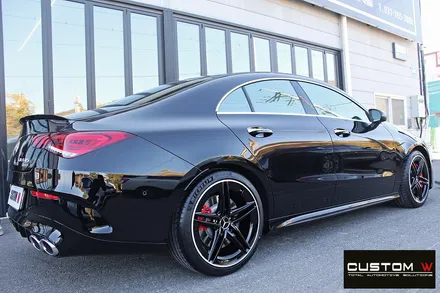 벤츠 CLA 45 S AMG 유광 블랙실버 투톤 휠도색 / 용인 처인구