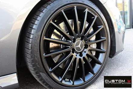 벤츠 A45 AMG 휠 상처 수리 후 매트블랙 휠도색 / 용인 처인구