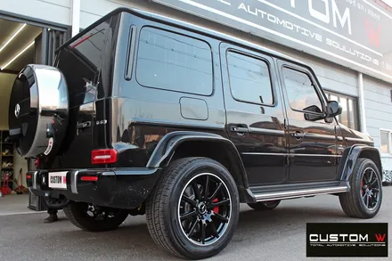벤츠 G63 AMG 지바겐 블랙실버 유광 투톤 휠도색 / 용인 처인구