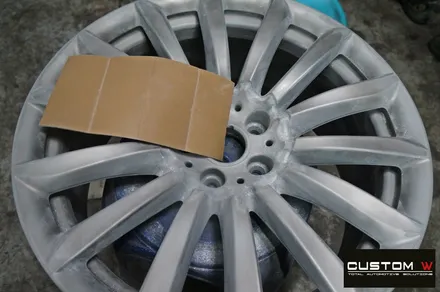 BMW G12 730Ld 휠 상처 수리 후 실버 휠복원 / 용인 처인구