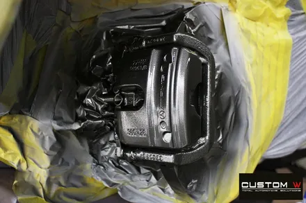 벤츠 21년식 E53 AMG 블랙 실버 투톤 무광 휠도색 + 건메탈 캘리퍼 도색 / 용인 처인구