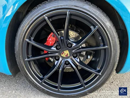 포르쉐 718 박스터 GTS 휠수리 후 매트 블랙(JET BLACK) 휠도색 / 용인 처인구