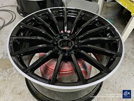 벤츠 GT43 AMG 휠수리 후 블랙실버 투톤 유광 휠도색 / 용인 처인구