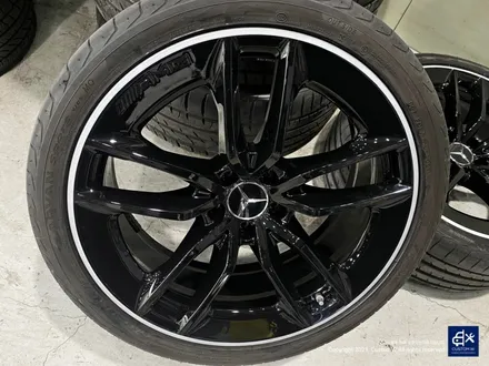 벤츠 CLS53 AMG 블랙실버 투톤 유광 휠도색 + 레드 캘리퍼 도색 / 용인 처인구