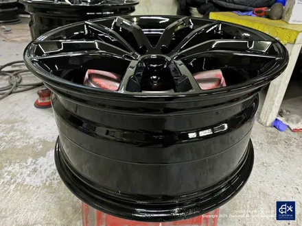 BMW G30 520d 662M 휠수리 후 블랙유광 휠도색 / 용인 처인구