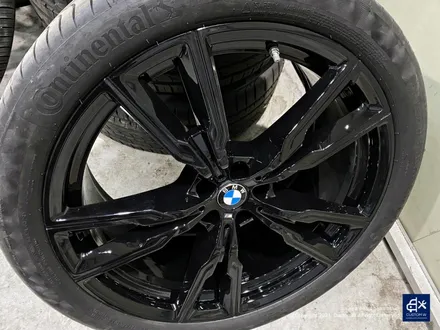 BMW X6 M50d 747M 22인치 블랙유광 휠도색 + 애시드 그린 캘리퍼 도색 / 용인 처인구