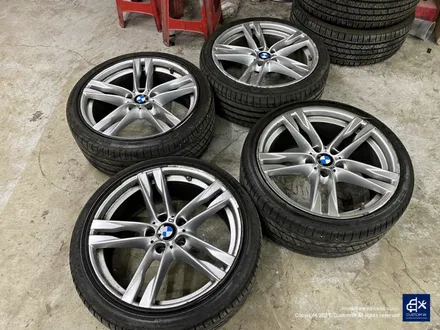 BMW 640d 휠수리 후 블랙유광 휠도색 + 레드 캘리퍼 도색 / 용인 처인구