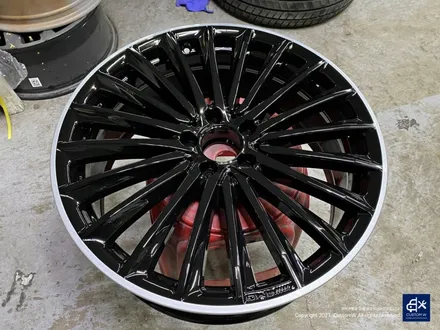 벤츠 CLS450 휠수리 후 블랙 실버 투톤 유광 휠도색 / 용인 처인구