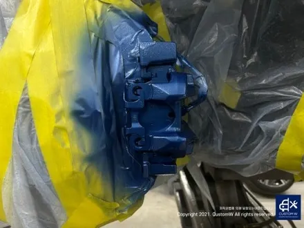 와_! 이게 플렉스다_! 전기차 럭셔리 세단 BMW I7 블루 캘리퍼 도색 고객과의 소통을 중요시하는 커스텀 W (feat. 훈훈한 카톡 내용 캡처 ) / 용인 처인구