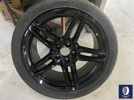 감동적인 후기글을 작성해 주신 고객분의 차량/ 벤츠 E220D 카브리올레 19인치(일명 AMG 별휠) 블랙 유광 휠도색 (feat. 보험 긴급 출동 서비스를 이용한 캐리어 카 입출고) / 용인 처인구