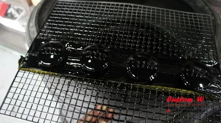 다이아몬드 커팅이 가능한 A7 실버 휠을 블랙 폴리시 휠로 체인지, 그리고 블랙 캘리퍼도색과의 조합. / 용인 처인구