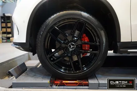 메르세데스 벤츠 GLE 350d 쿠페 블랙유광 휠도색,레드 캘리퍼도색, 이오나이저 시공. / 용인 처인구