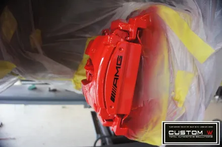 메르세데스 벤츠 GLE 쿠페 블랙유광 휠도색, 레드 캘리퍼도색. / 용인 처인구