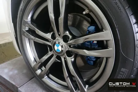 BMW F30 320D 휠 상처 수리 후, 고스트 크롬 휠도색 & 부식 녹 제거 후, 캘리퍼 도색. / 용인 처인구