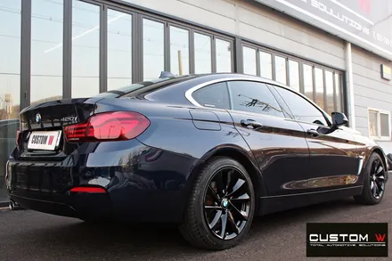 BMW 420i 휠 상처 수리 후 블랙유광 휠도색 / 용인 처인구