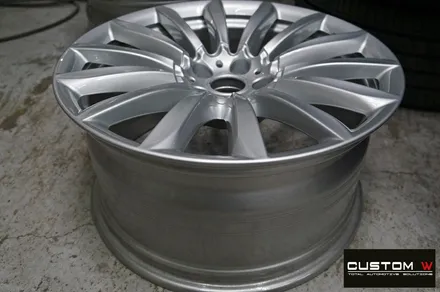 BMW G12 730Ld 휠 상처 수리 후 실버 휠복원 / 용인 처인구