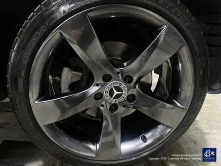 벤츠 C220d 휠수리 후 고스트 크롬 휠도색 / 용인 처인구