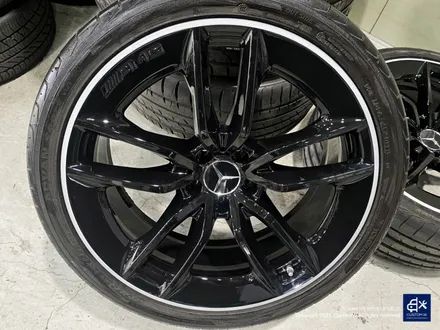 벤츠 CLS53 AMG 블랙실버 투톤 유광 휠도색 + 레드 캘리퍼 도색 / 용인 처인구